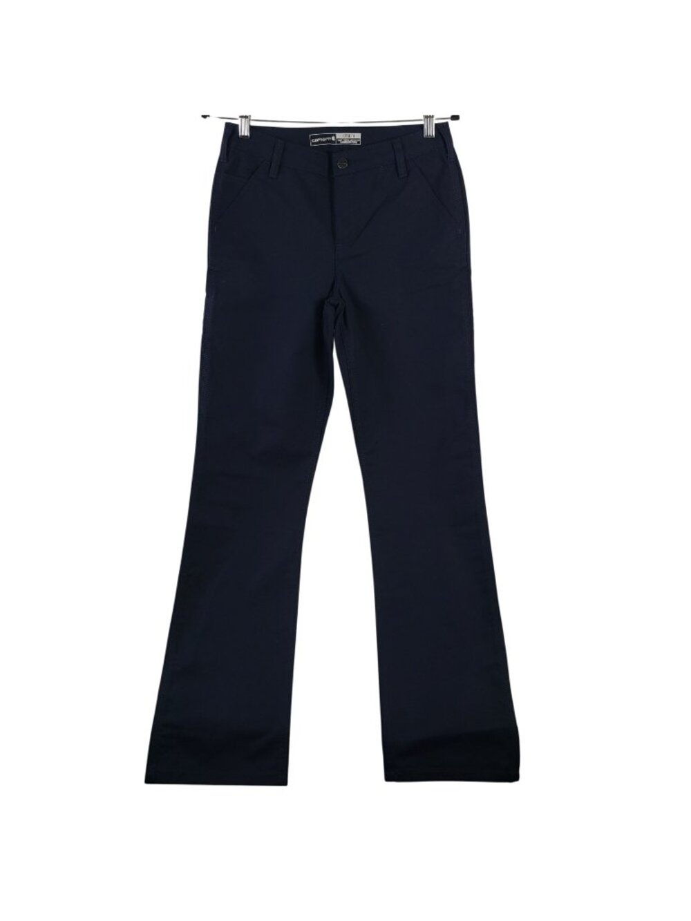 NEW Carhartt Women's Rugged Flex Loose Fit Canvas Work Pants Navy Size 4